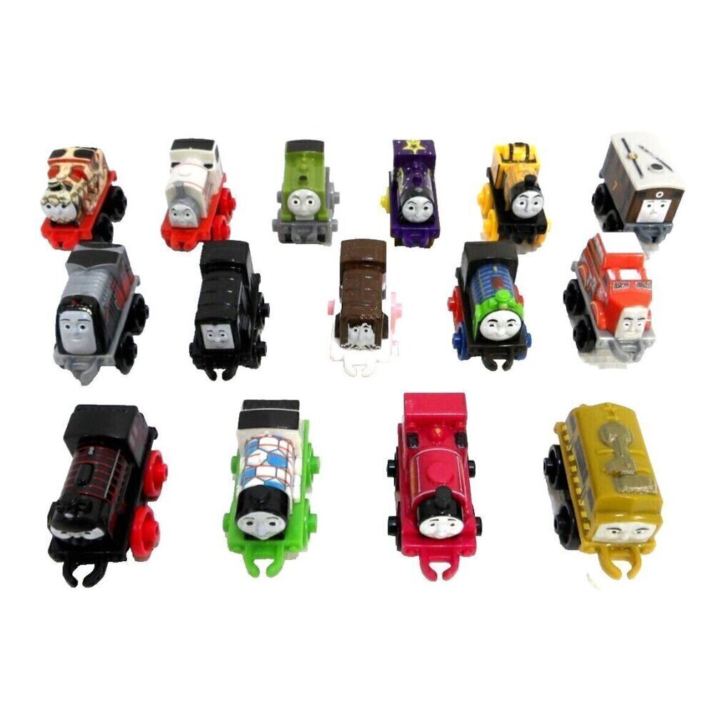 THOMAS & Friends tiny trains set of 15 approx 2" long each MATTEL 2014 #2